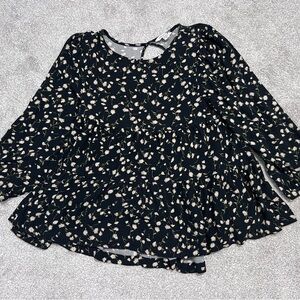 American Eagle Daisy Floral Flowy Top